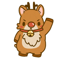 Walking Away Christmas Sticker by Lazy Corgi