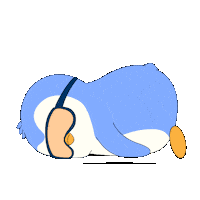 Tired Work Sticker by Pudgy Penguins