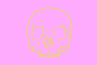 gianfloris pink sweet skull death GIF