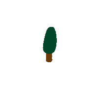 huanyi nature green healthy tree Sticker