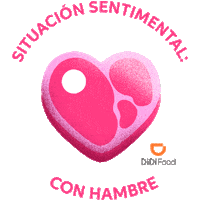 Corazon Hambre Sticker by DiDiFoodMx