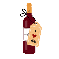 Red Wine Love Sticker by Vins de Bordeaux
