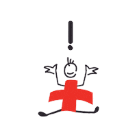 Sami Ausrufezeichen Sticker by Schweizerischer Samariterbund