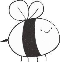 Bee Flying Sticker