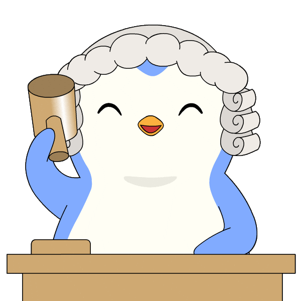 Your Honor Penguin Sticker by Pudgy Penguins