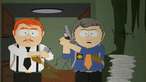 guns cops GIF by South Park 
