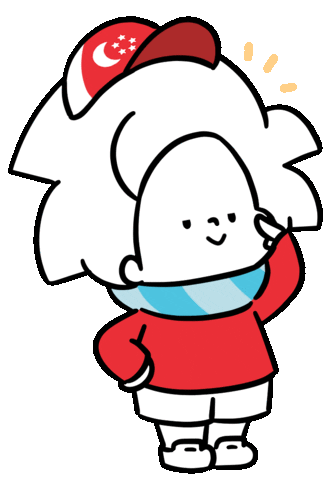 Happy Singapore Sticker by Ai and Aiko