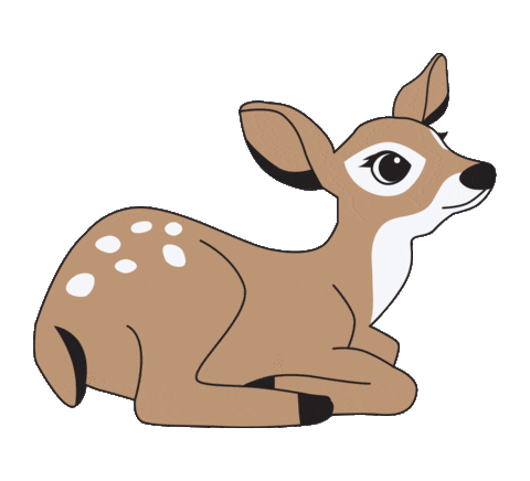 Deer Sticker by tobiasandthebear