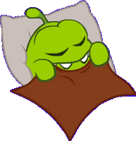 Tired Good Night Sticker by Om Nom