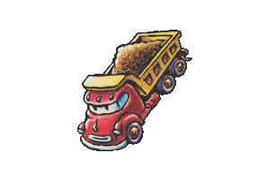 Picture Book Dump Truck Sticker by Stacy McAnulty