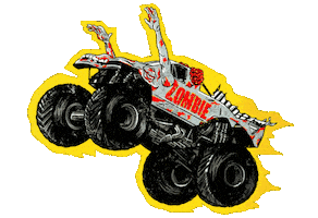 Monster Jam Zombie Sticker by RaveGrowl