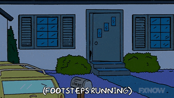 Rushing Episode 18 GIF by The Simpsons