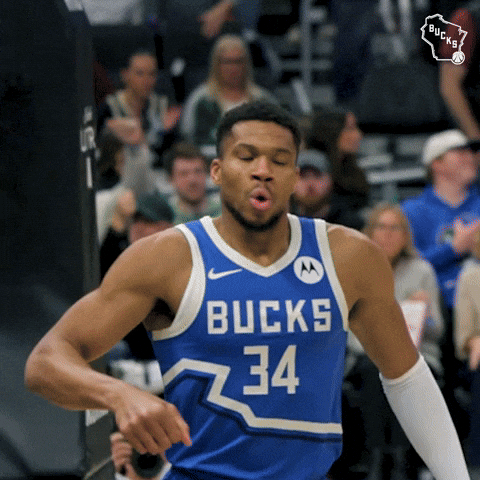 Greekfreak Wow GIF by Milwaukee Bucks