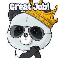 Happy Great Job Sticker by PandaPals