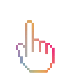 cotsicx pixel hand tap click Sticker