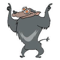 Tasmanian Devil Dance Sticker by Mwnci Animation