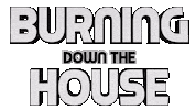 Burning Down The House Free Palestine Sticker by OpticalArtInc.