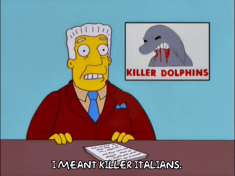 bad news dolphins GIF