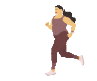 Weight Loss Running Sticker by Blogilates