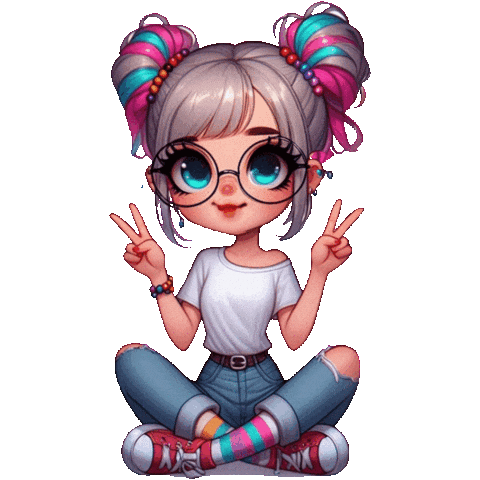Girl Sticker