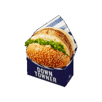 Burger Sticker by DOWNTOWNER