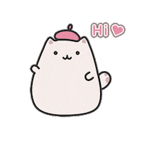 Pink Hello Sticker