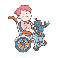 sysithailand man robot boy innovation Sticker