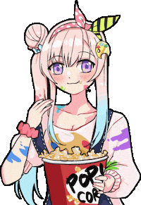 Hololive Popcorn Sticker
