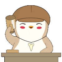 Your Honor Penguin Sticker by Pudgy Penguins