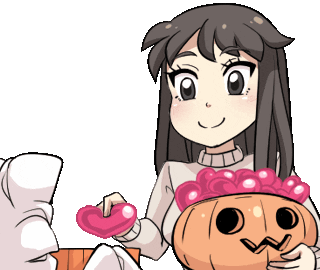 Trick Or Treat Love Sticker by Jin