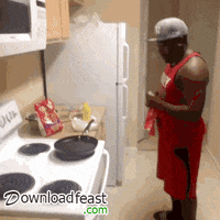 men cooking GIF