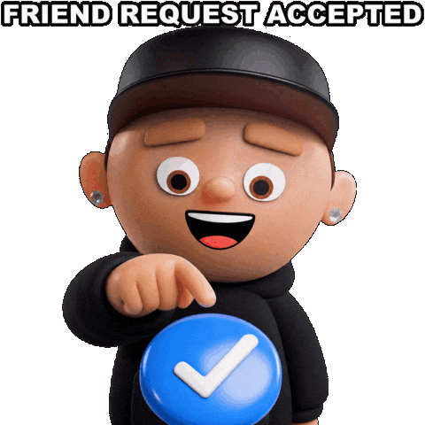 Add Me Friend Request Sticker by OneFootball Heads