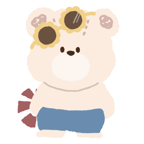 Summer Bear Sticker