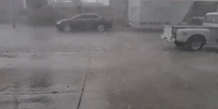 Hail and Strong Winds Lash Part of El Paso During Thunderstorm