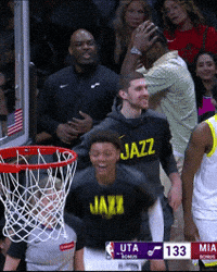 Excited Basketball GIF by Utah Jazz