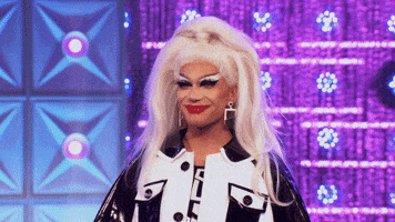 Happy Black And White GIF by RuPaul's Drag Race
