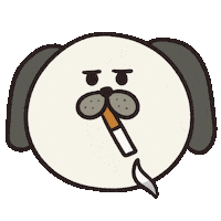 Dog Sigh Sticker