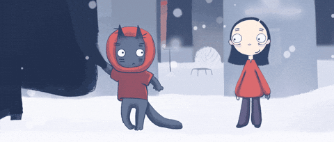 Anna_Dudko giphyupload girl snow winter GIF