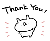usagi_teikoku happy thankyou うさぎ ありがとう Sticker