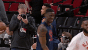 National Basketball Association Hug GIF by NBA