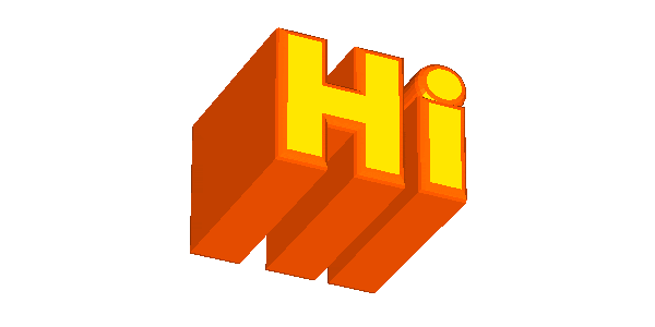Hi Sticker