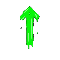 Swipe Up Green Arrow Sticker