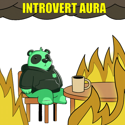 Awkward On Fire Sticker by SuperVerse