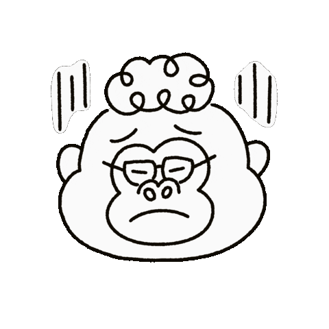 Sad Gorilla Sticker