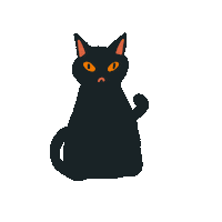 Black Cat Sticker
