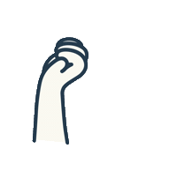 Hand Sticker by Meroware