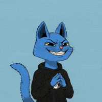 Plotting Blue Cat GIF by Doge Pound