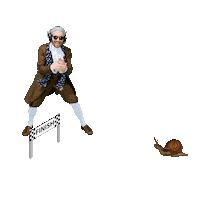 Finish Line Slowpoke Sticker