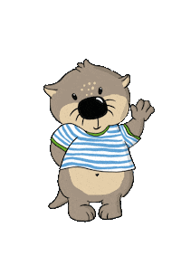 donautherme hello hi hey otter Sticker