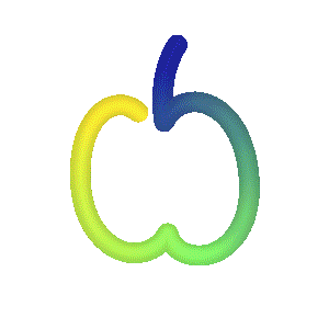 Vasava_Studio giphyupload apple gradient flexicono Sticker